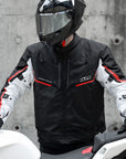 ILM Motorcycle Riding Jacket with CE Armor and Detachable Waterproof Thermal Liner Dual Sport Model JF2
