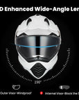 ILM Dual Sport Adventure Motorcycle Helmet Model WS902