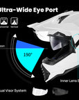 ILM Dual Sport Adventure Motorcycle Helmet Model WS902