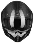 ILM Carbon Fiber Vintage Full Face Modular Motorcycle Helmet Model B707C