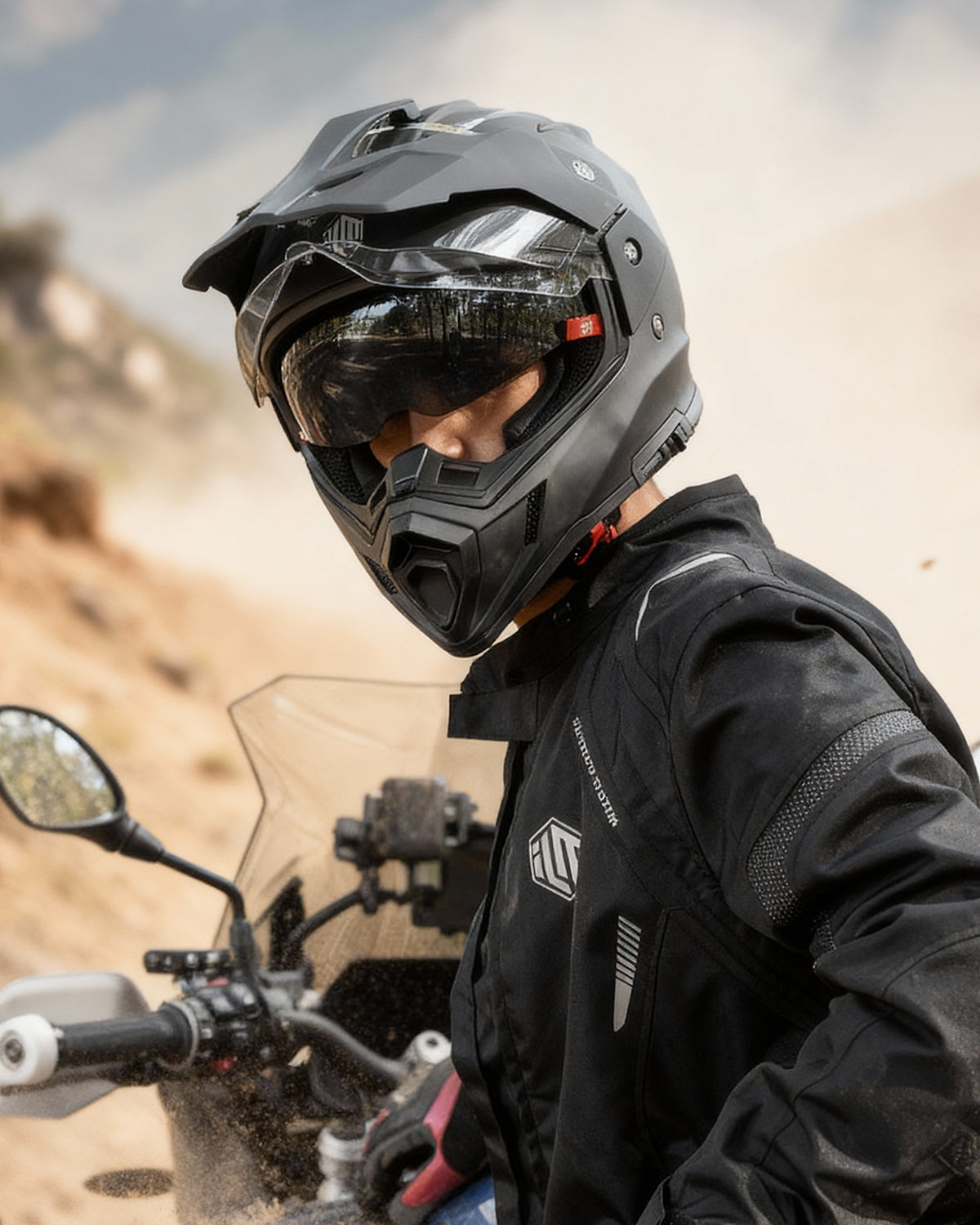 ILM Dual Sport ATV Off Road Full Face Motorcycle Helmets model MD866