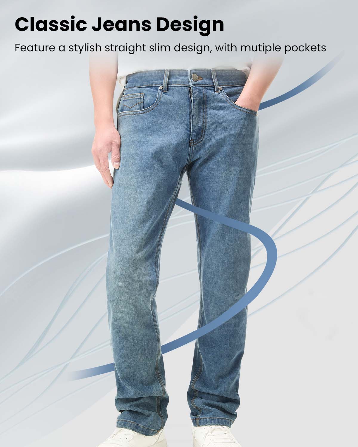ILM Motorcycle Riding Pants for Men CE Armored Motorbike Jeans Adventu