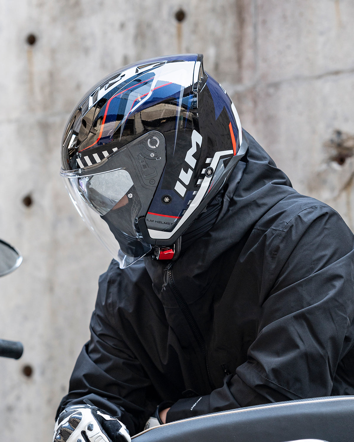 ILM Open Face Motorcycle 3/4 Helmet Model MO325