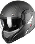 ILM Carbon Fiber Vintage Full Face Modular Motorcycle Helmet Model B707C