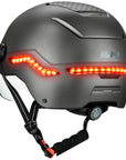 ILM Smart Adult Bike Helmet Front Side Rear LED Light with Automatic G-Sensor Turn Signal & Brake Warning Road Cycling Model MB101L