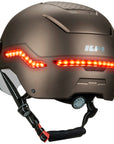 ILM Smart Adult Bike Helmet Front Side Rear LED Light with Automatic G-Sensor Turn Signal & Brake Warning Road Cycling Model MB101L