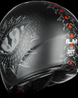 ILM Fiberglass Open Face Motorcycle 3/4 Helmet Lightweight Vintage Helmet Model MO310P