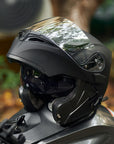 ILM Motorcycle Dual Visor Flip up Modular Full Face Helmet Model 902