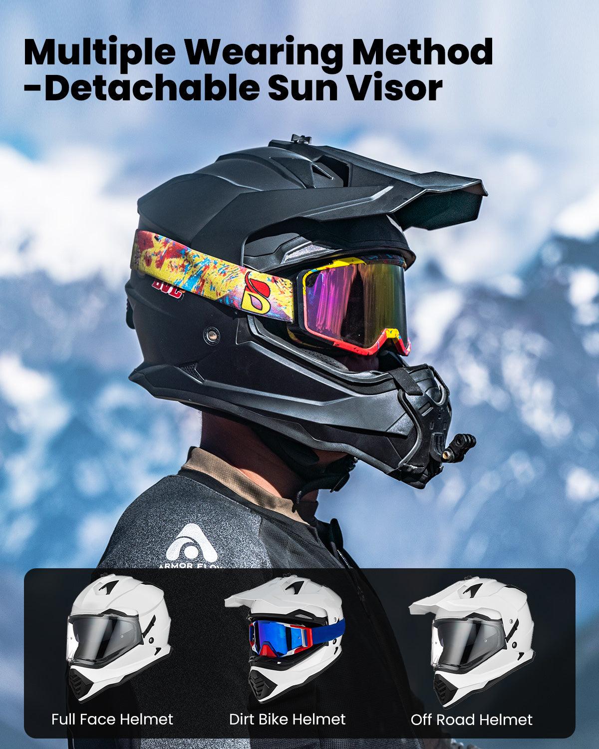 bike helmet with a visor DaBrim Cycling Classic Brim GRAY Adjustable Size ILM Dual Sport Adventure Motorcycle