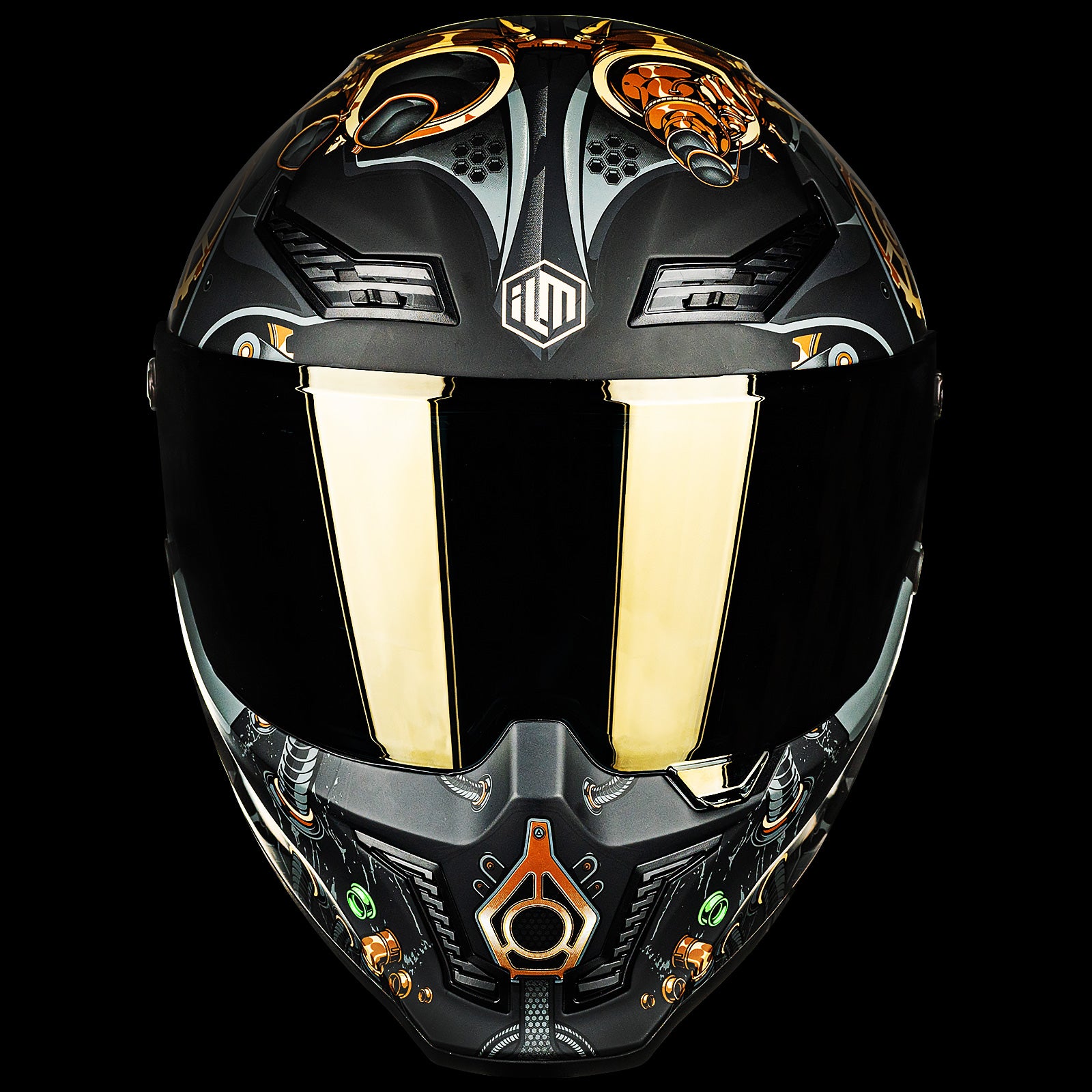 ILM Full Face Motorcycle Helmets Racing Helmet Model MF509