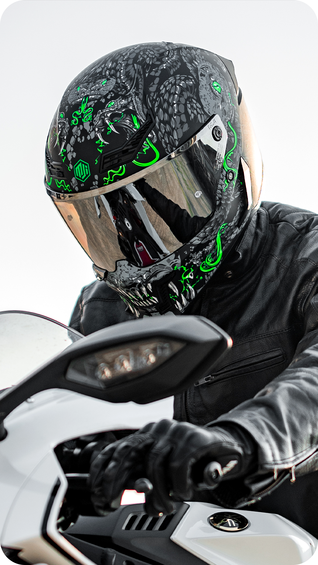 ILM Full Face Motorcycle Helmets Racing Helmet Model MF509