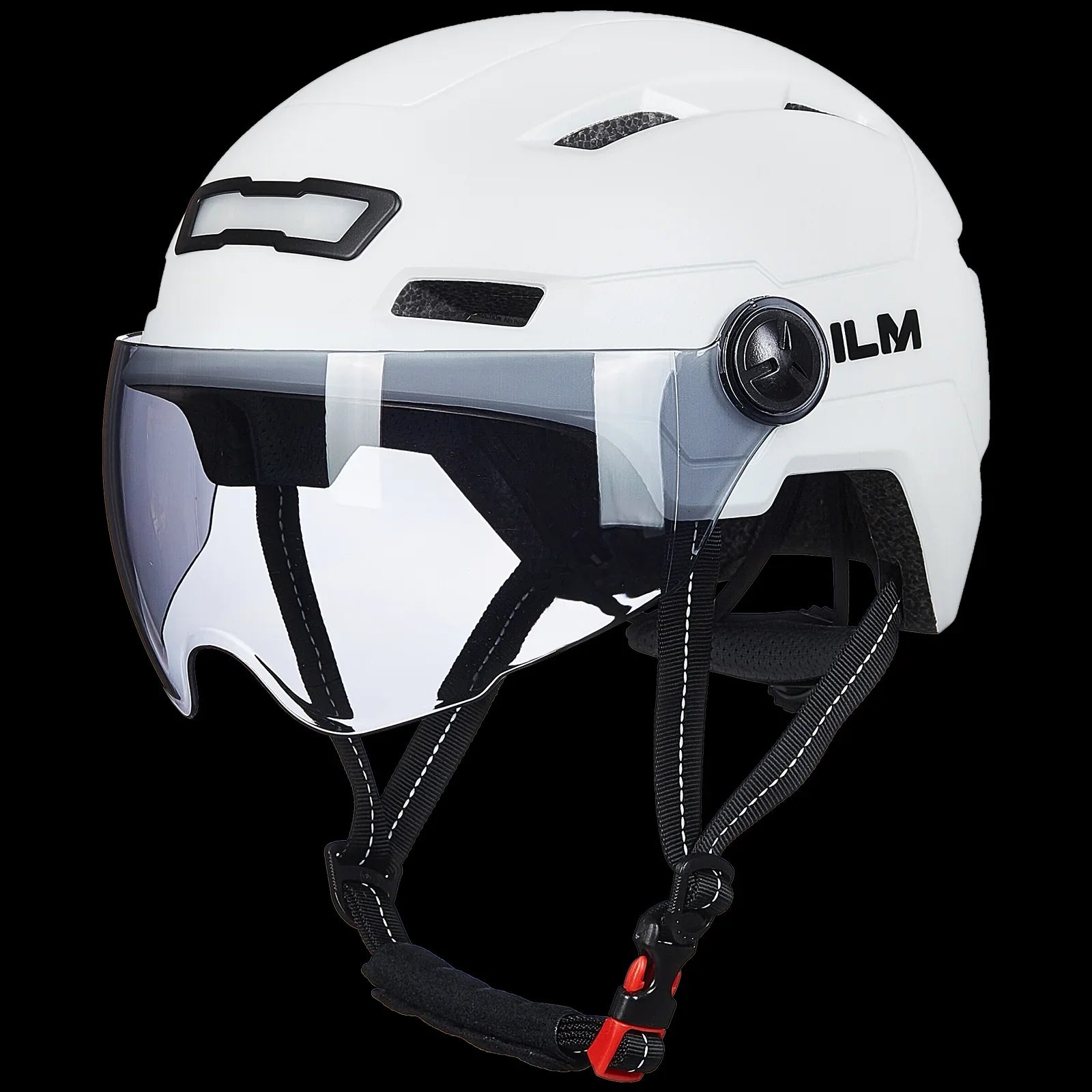 ILM Bike Helmet with USB Rechargeable LED Front and Back Light Model E3-10L
