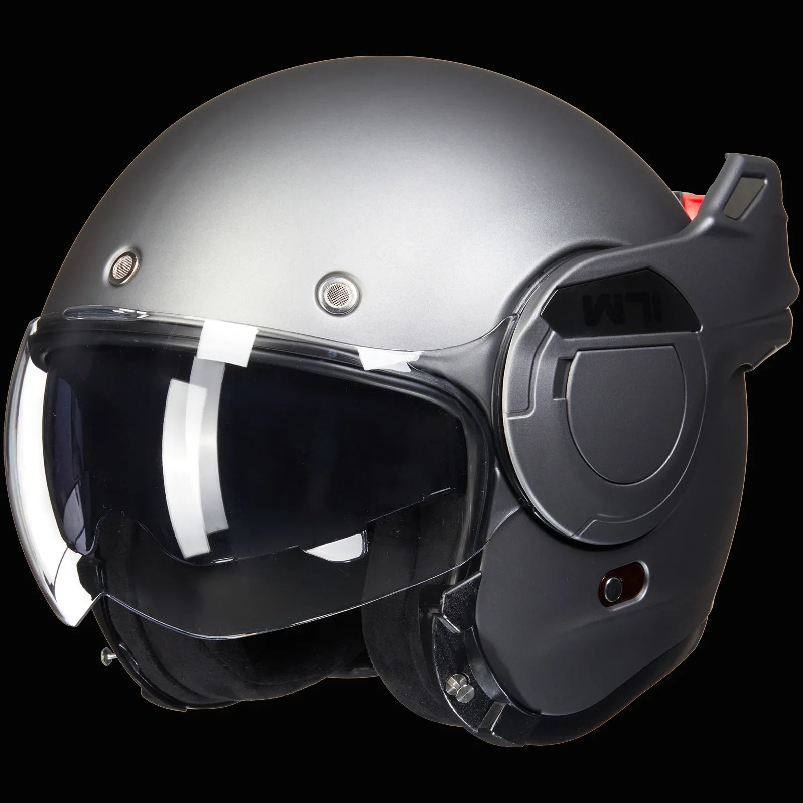 ILM Vintage Full Face Modular Motorcycle Helmet Model B707 Gray / Large ILM Vintage Full Face Modular Motorcycle Helmet Model B707 Gray / Large