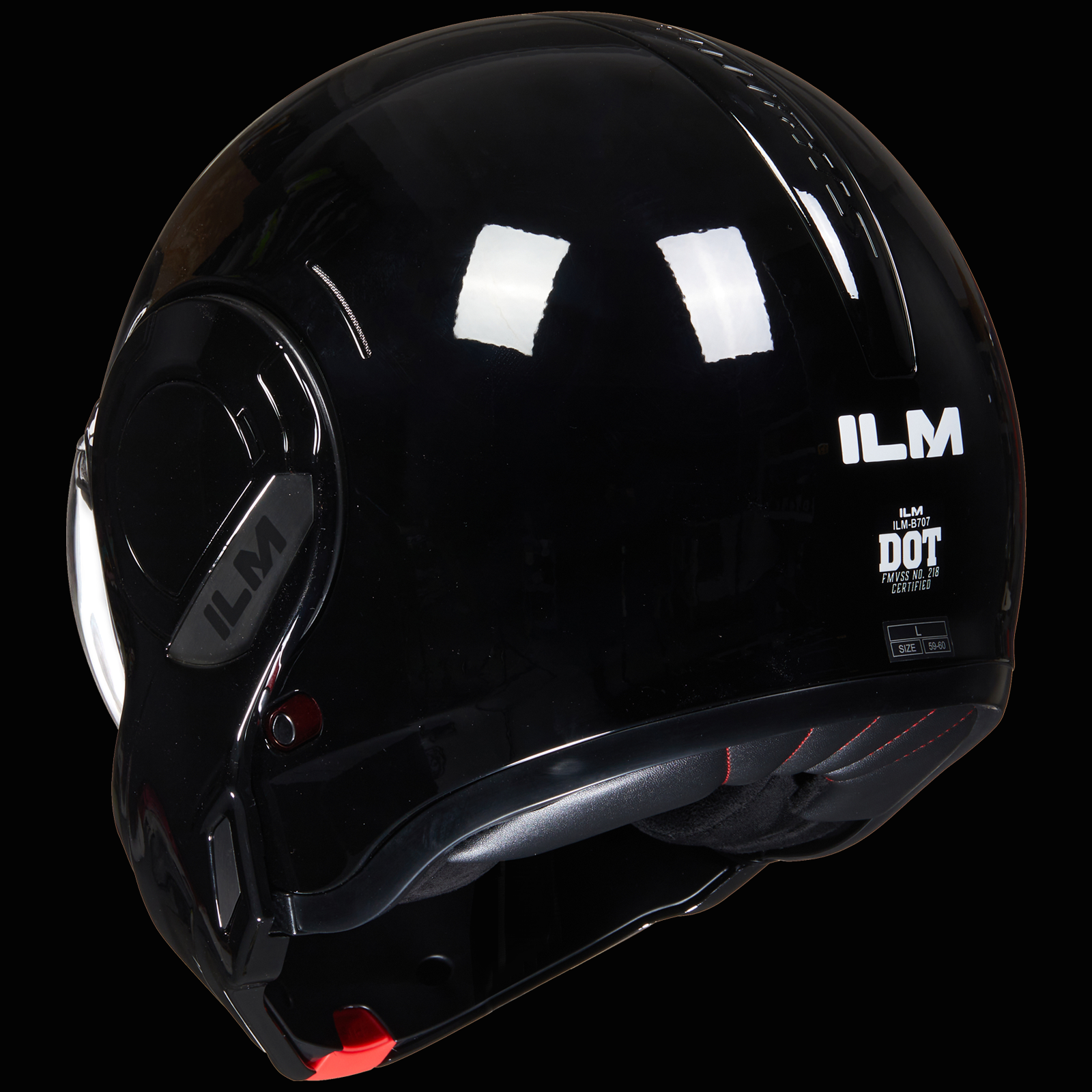 ILM Vintage Full Face Modular Motorcycle Helmet Model B707
