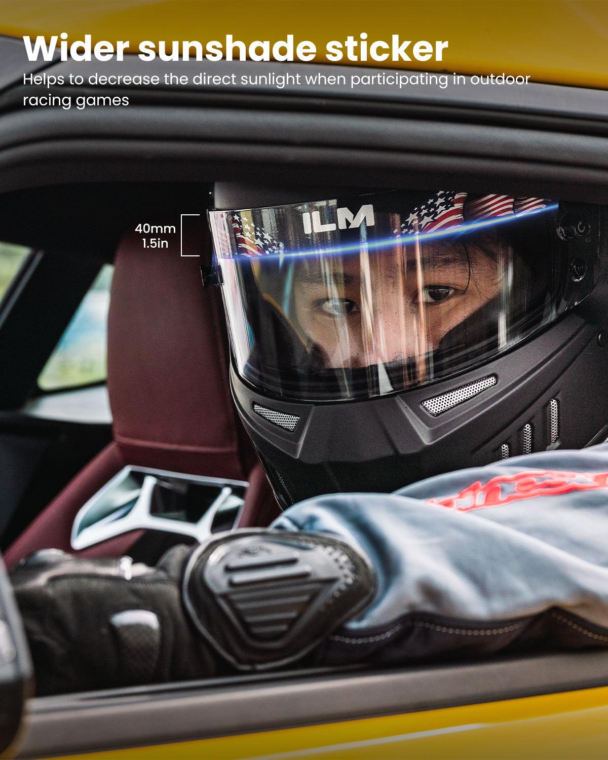 ILM Snell SA2020 Approved Auto Racing Lightweight Fiberglass Full Face