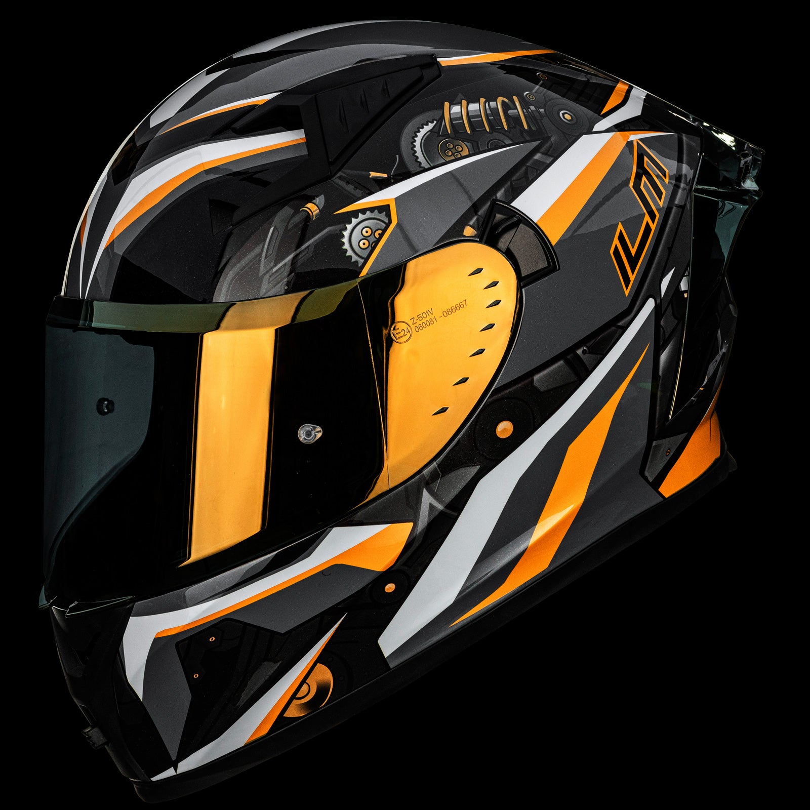 ILM Full Face Motorcycle Helmet Model Z501