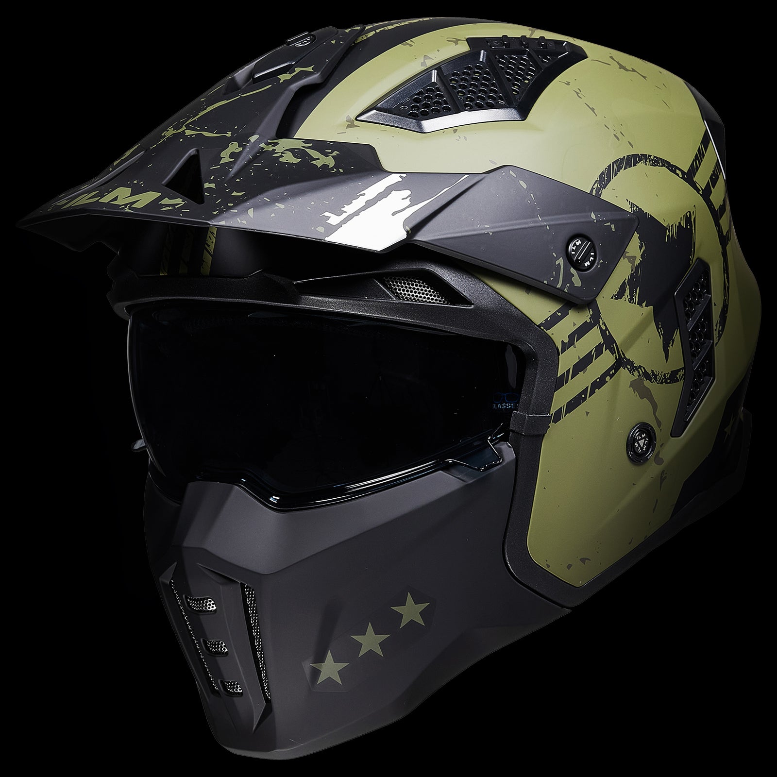 ILM Open Face Motorcycle 3/4 Half Helmet Model Z302