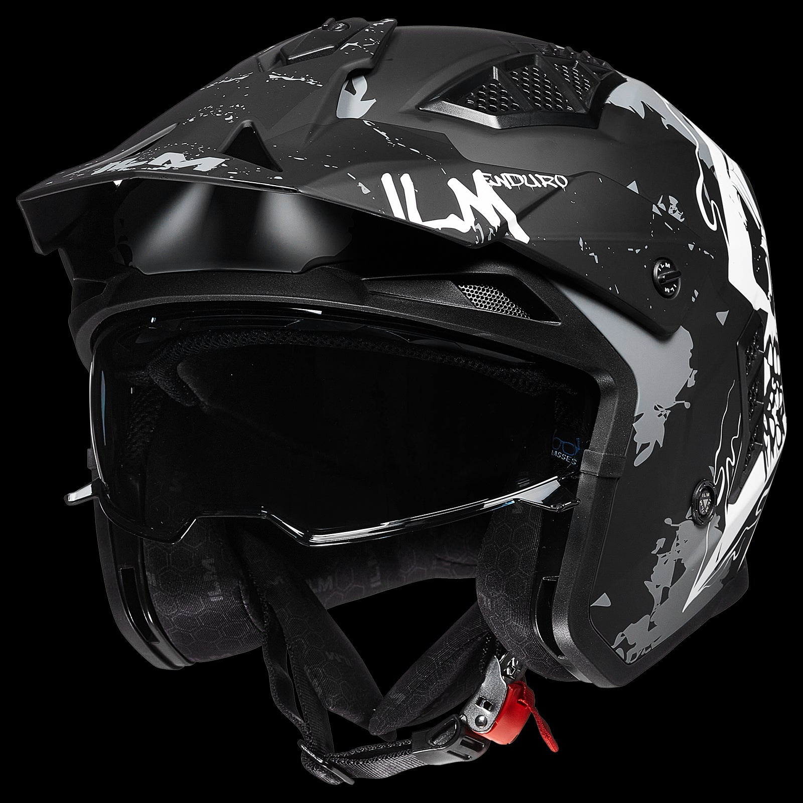 ILM Open Face Motorcycle 3/4 Half Helmet Model Z302