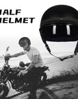 ILM Motorcycle Open Face Half Helmet Model 205V