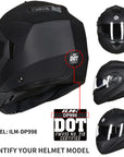 ILM Modular Full Face Motorcycle Helmet Model DP998