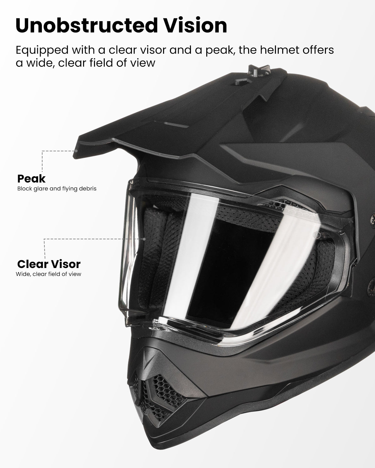 ILM Youth Dirt Bike Helmets ATV Motocross BMX Off Road Motorbike Model