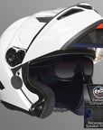 ILM Motorcycle Helmets Modular Full Face Moped Helmet Model WS202