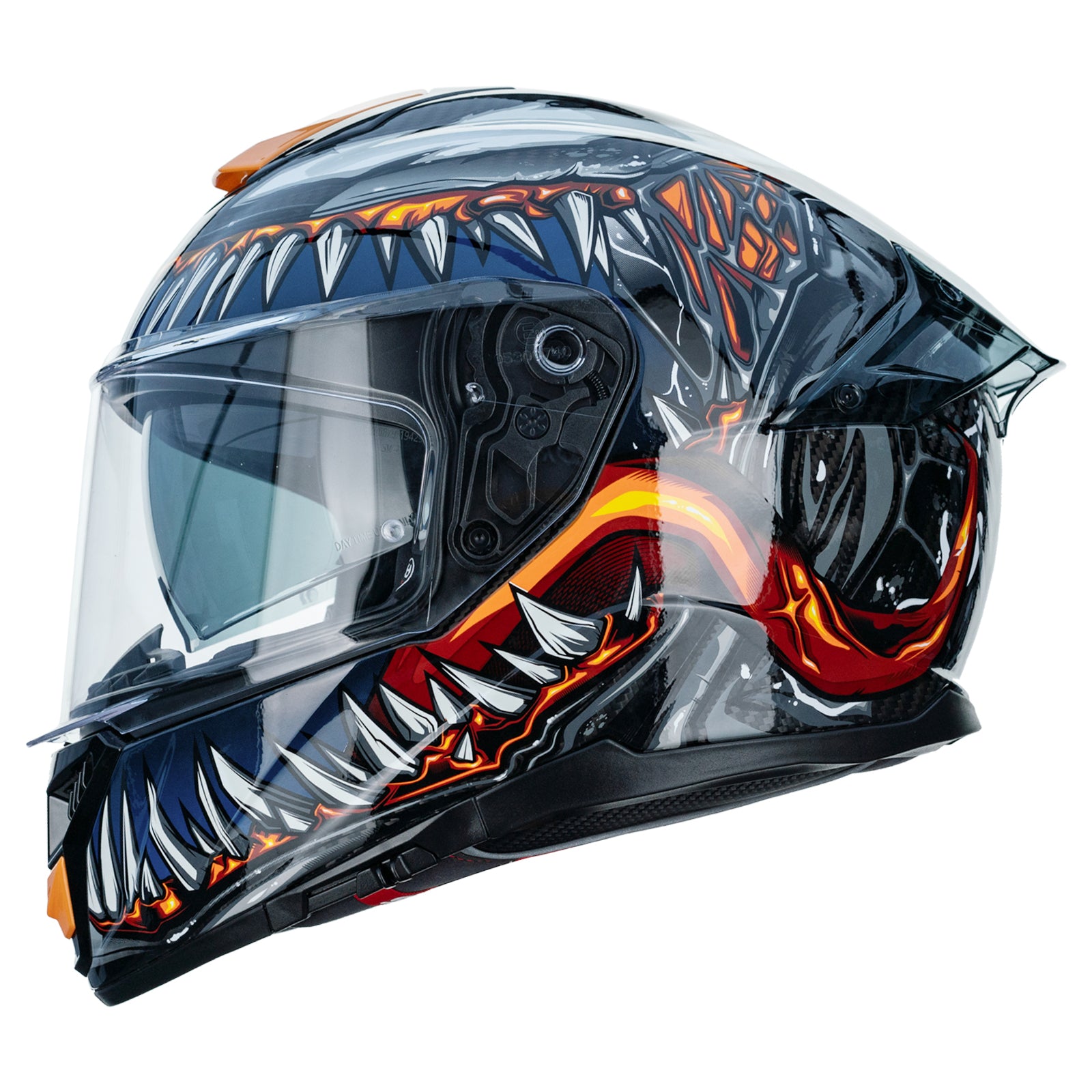 ILM Full Face Motorcycle Carbon Fiber Helmet Model 861C