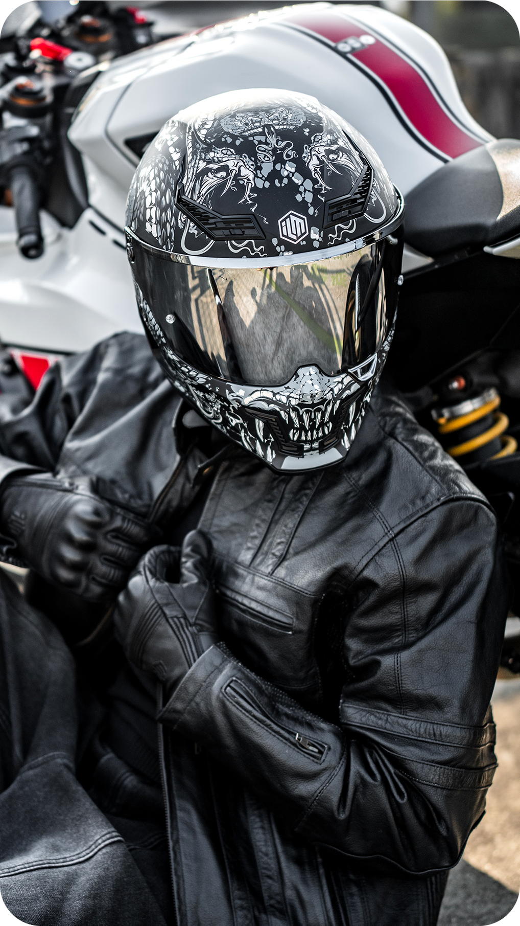 ILM Full Face Motorcycle Helmets Racing Helmet Model MF509