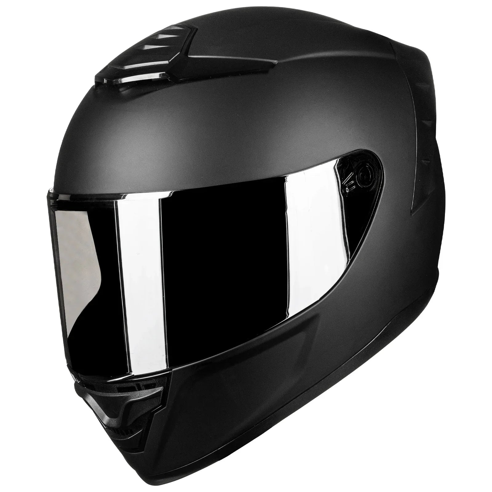 all black street bike helmet GLX GX11 Compact Lightweight Full Face Motorcycle Large This helmet is DOT approved and water resistant Sportbike Helmets | Street Bike
