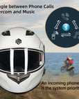 ILM Bluetooth Integrated Modular Flip up Full Face Motorcycle Helmet Model 953PRO