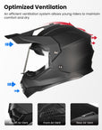 ILM Youth Dirt Bike Helmets ATV Motocross BMX Off Road Motorbike Model WS906