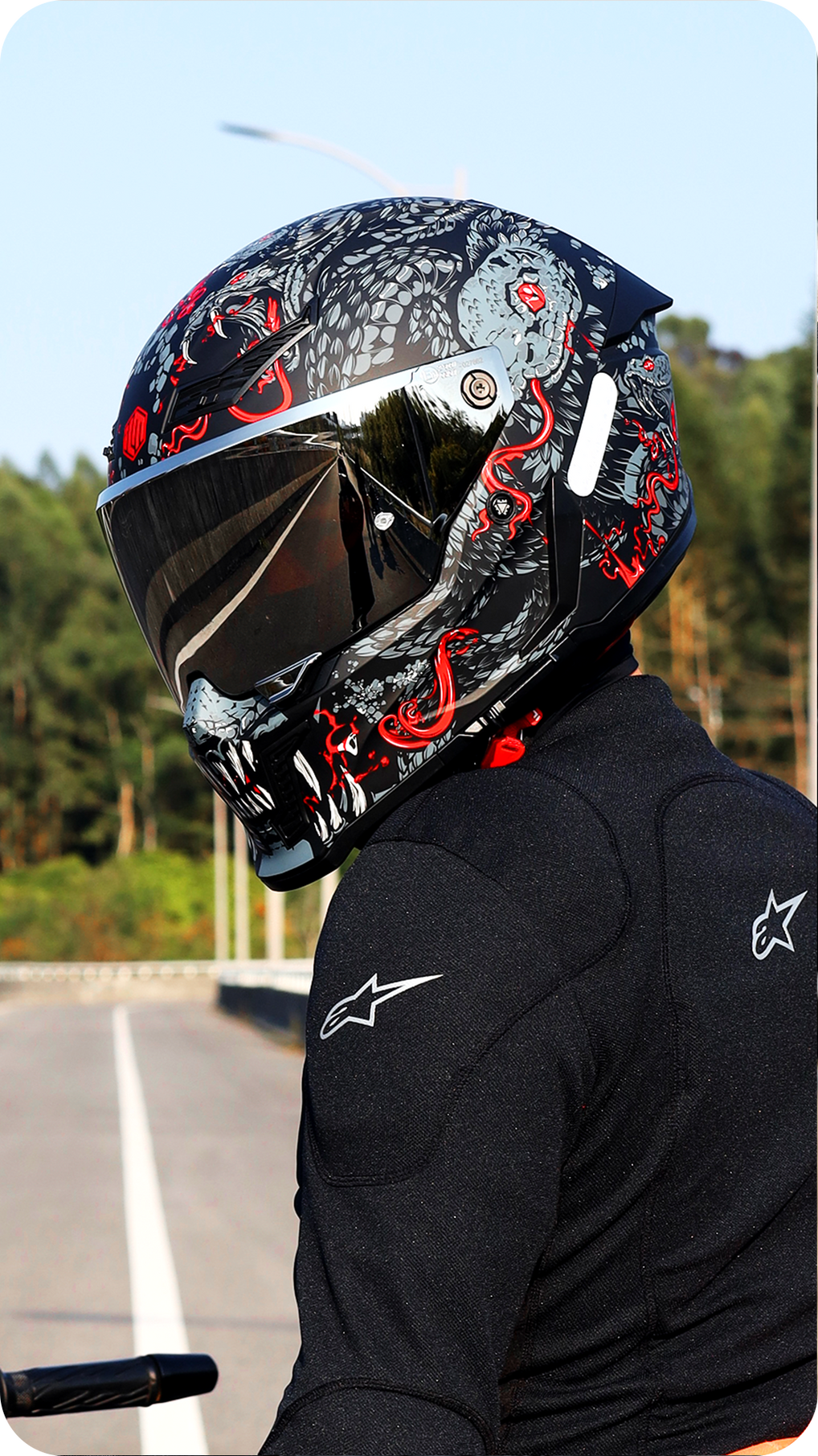 ILM Full Face Motorcycle Helmets Racing Helmet Model MF509