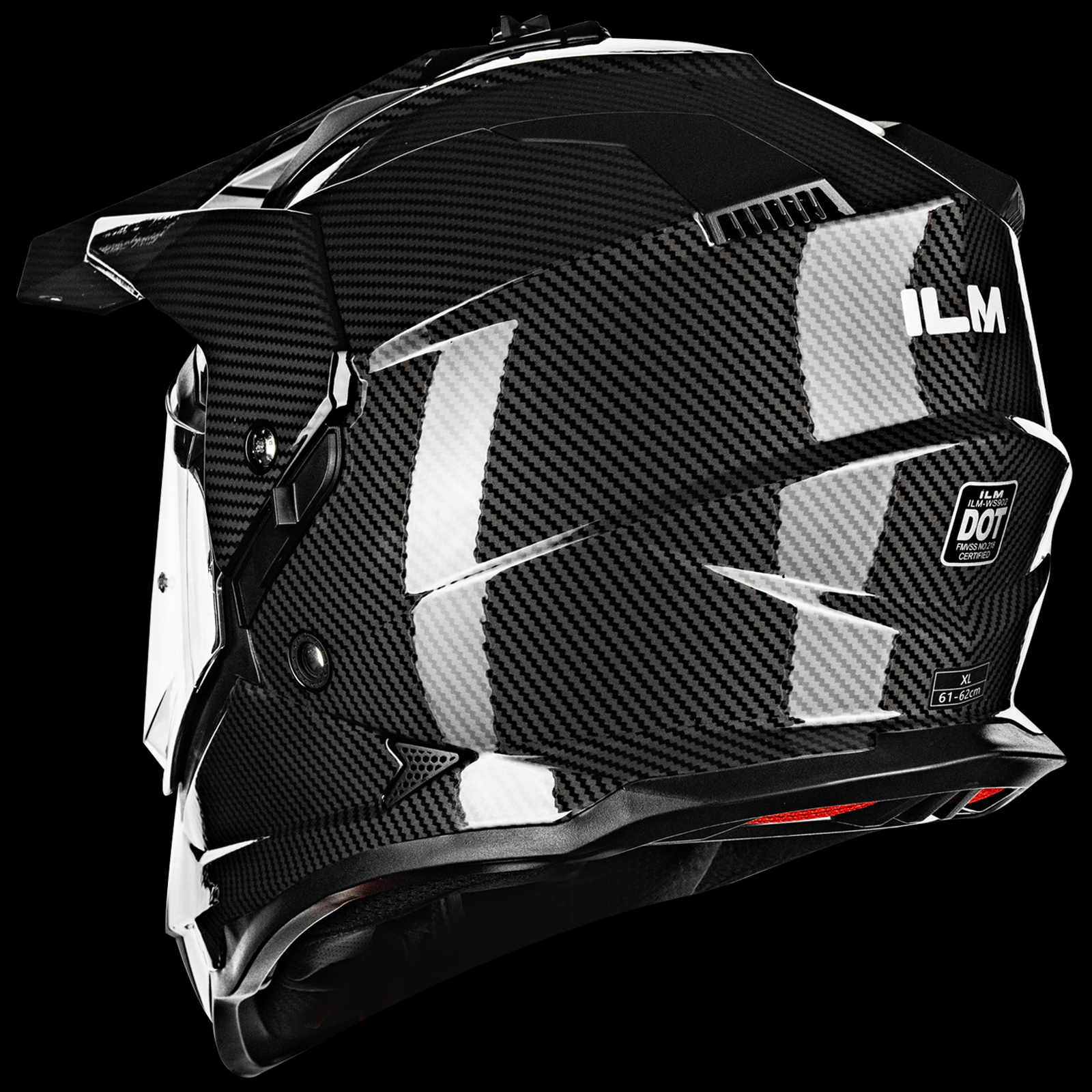 ILM Dual Sport Adventure Motorcycle Helmet Model WS902