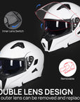 ILM Motorcycle Modular Full Face Helmet Model 906