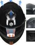 ILM Modular Full Face Motorcycle Helmet Model DP998