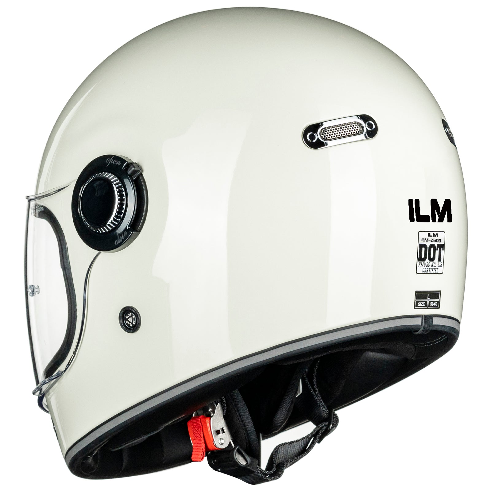 ILM Retro Full Face Motorcycle Helmet Model Z503