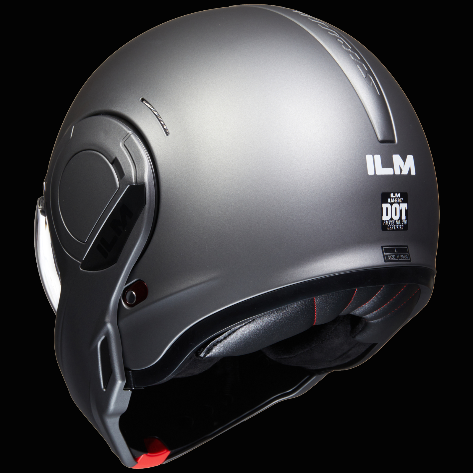 ILM Vintage Full Face Modular Motorcycle Helmet Model B707