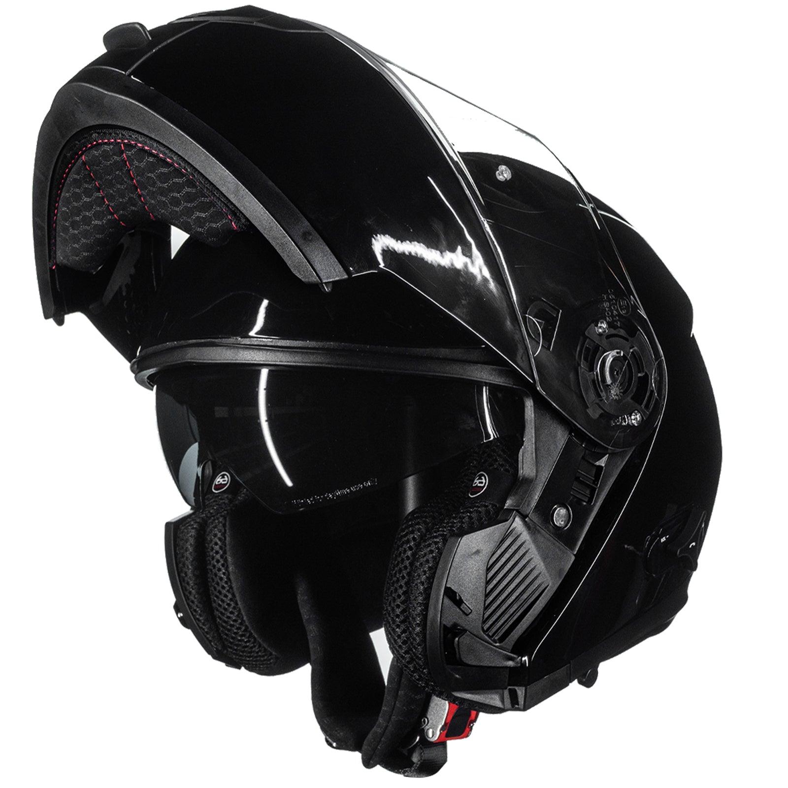 bluetooth open face motorcycle helmet ILM Modular Flip up Full Face Bluetooth Motorcycle Helmet Model 159BT Gloss Black / Large