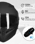 ILM Modular Flip up Full Face Bluetooth Motorcycle Helmet Model 902BT PRO