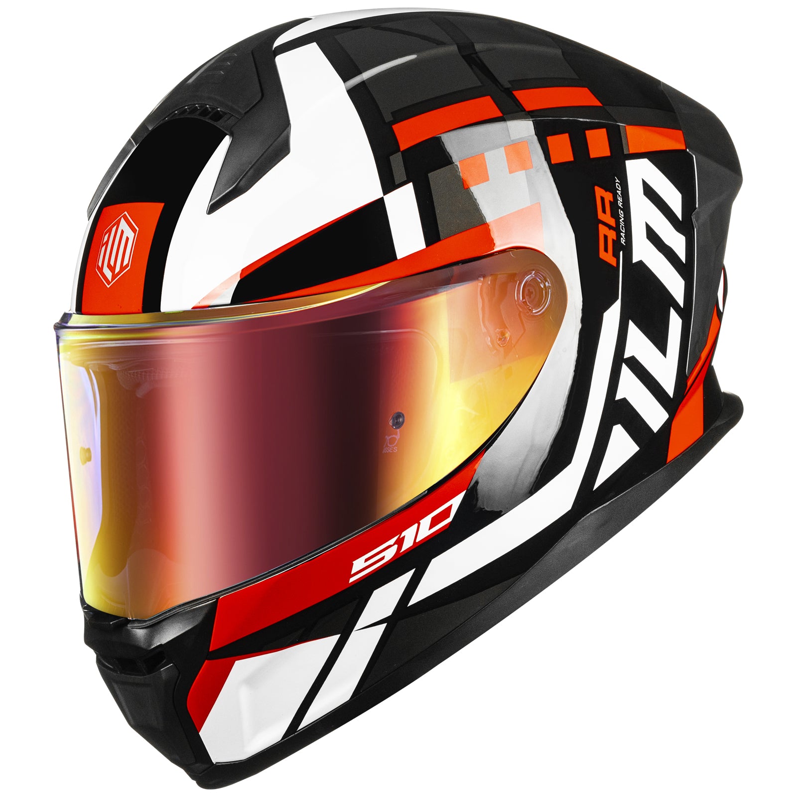 ILM Full Face Motorcycle Helmet DOT Approved Powersports Street Racing Cascos para Motos Model MF510A Fronter Red / Small