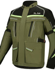 ILM Men's Street Motorcycle Jacket with CE Armor and Detachable Thermal Liner Waterproof Adventure Touring Jackets Model JRL3