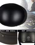 ILM Motorcycle Open Face Half Helmet Model 205V