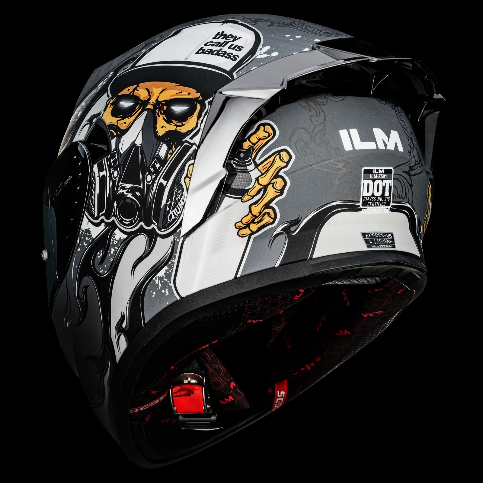 ILM Full Face Motorcycle Helmet Model Z501