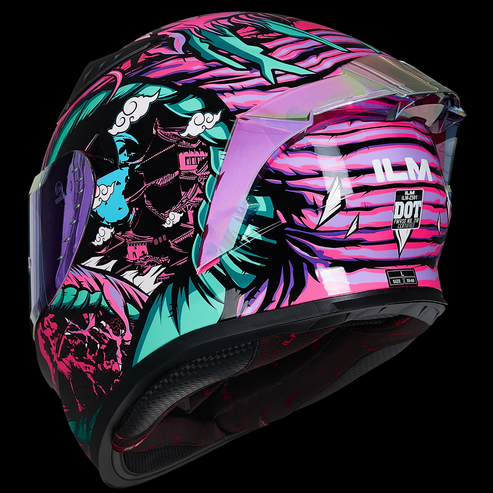 ILM Full Face Motorcycle Helmet Model Z501