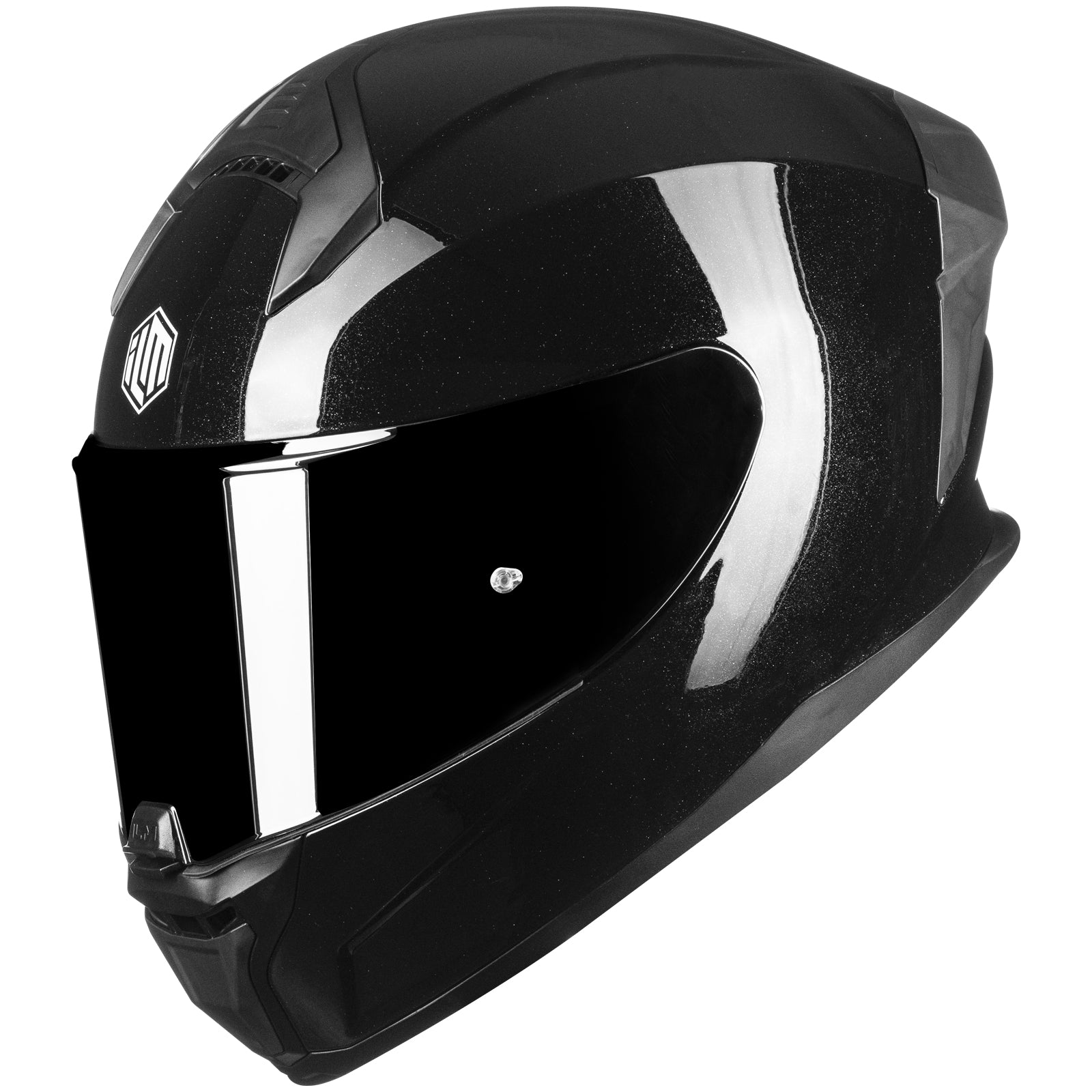 ILM Full Face Motorcycle Helmet DOT Approved Powersports Street Racing Cascos para Motos Model MF510A Gloss Black S / Small