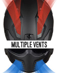 ILM Open Face Motorcycle 3/4 Half Helmet Model 726X