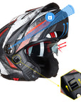 ILM Motorcycle Full Face Modular Helmet Model 909F