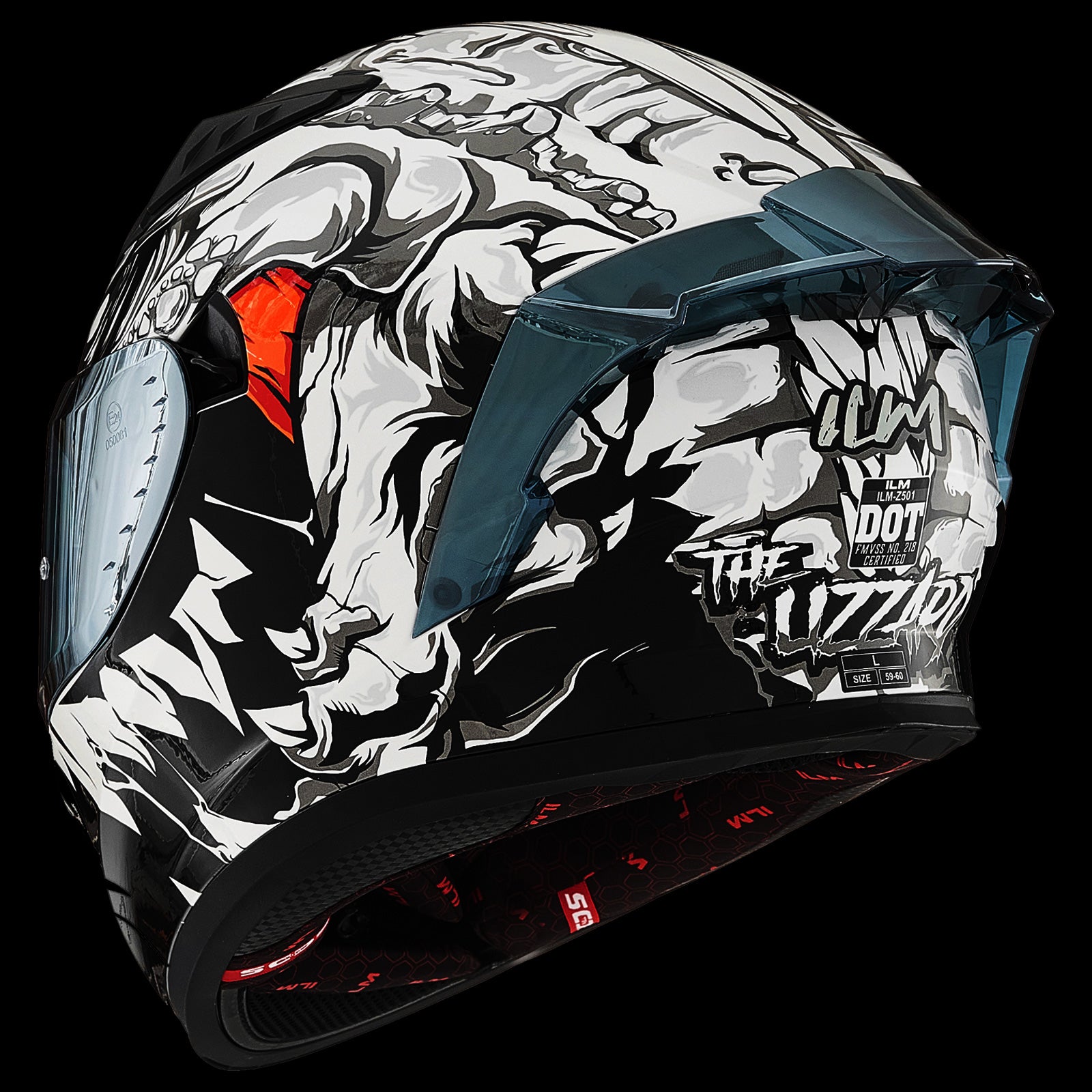 ILM Full Face Motorcycle Helmet Model Z501