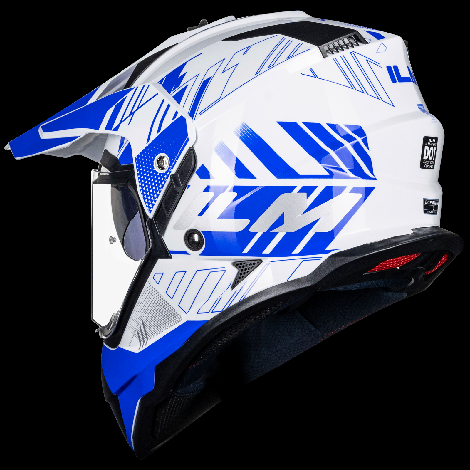 ILM Dual Sport Adventure Motorcycle Helmet Model WS902