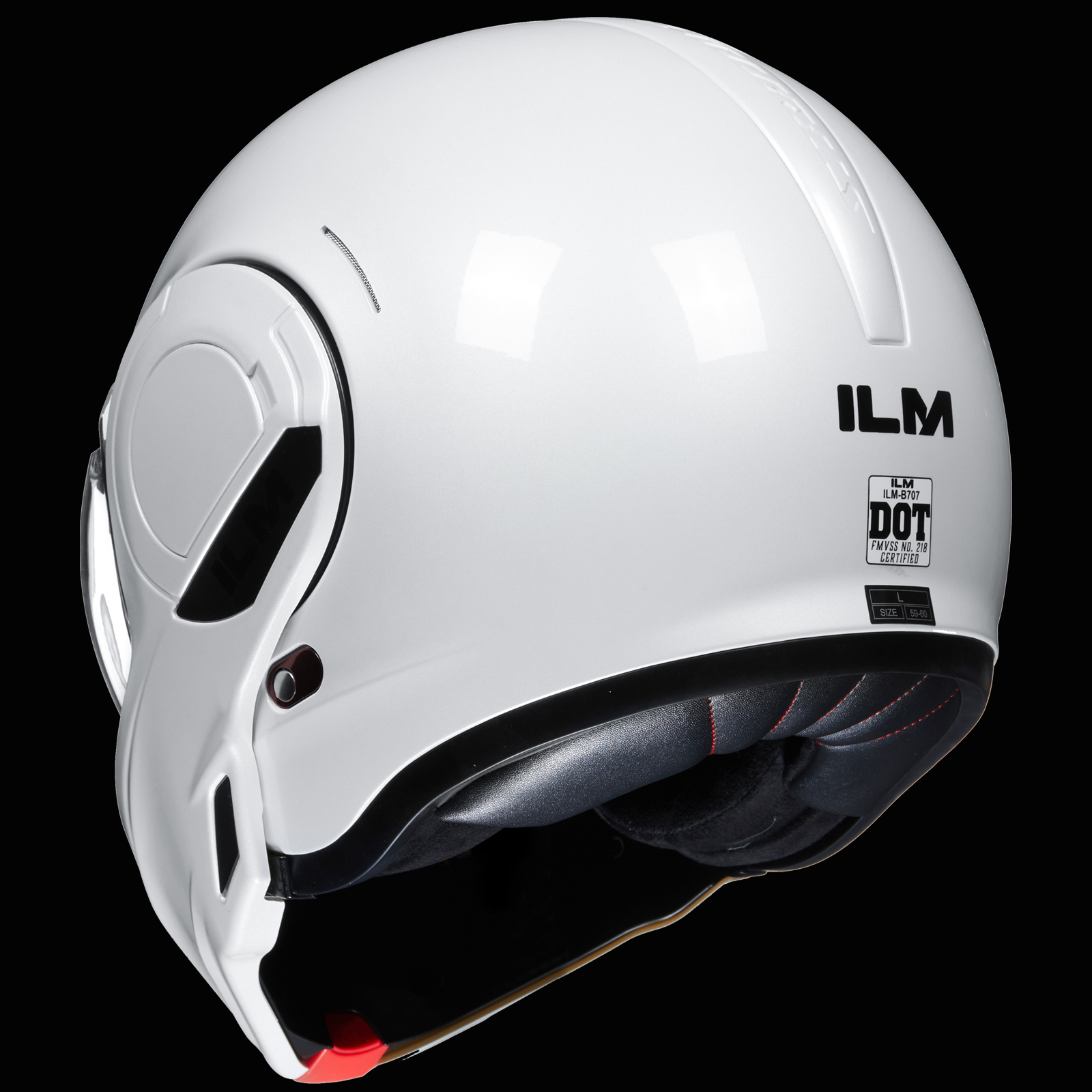 ILM Vintage Full Face Modular Motorcycle Helmet Model B707